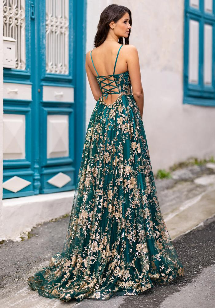 CK posy green back