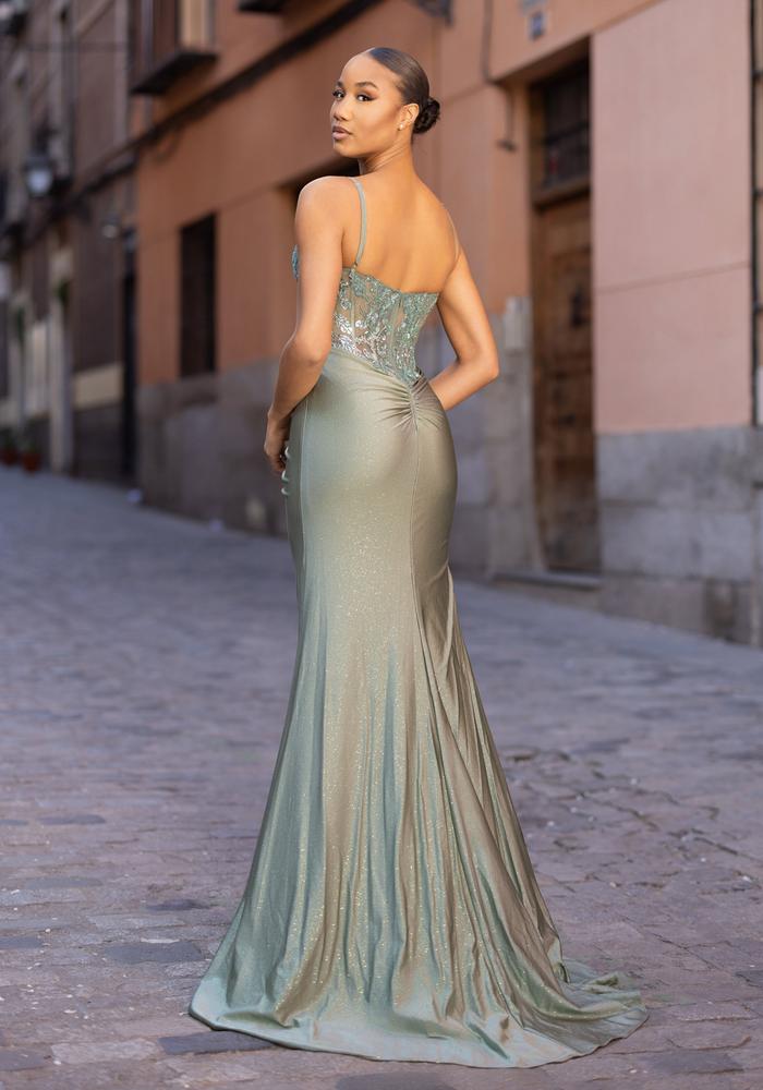 CK Glitter Sage Green back
